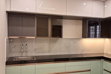 Kitchen - contemporary kitchen idea in Hyderabad