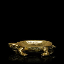 Tortuga Gold Small Resin D&eacute;cor & Serving Platter - Serving Dishes And Platters