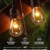 48 FT Outdoor String Lights Commercial Grade Weatherproof Strand