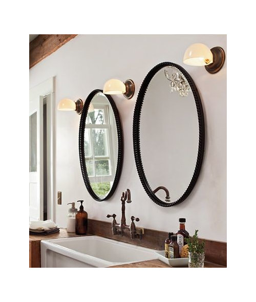 Two Medicine Cabinets Mirrors Over, What Size Round Mirror Over A 48 Inch Vanity
