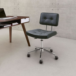 Santeri Black Modern Task Chair - Office Chairs
