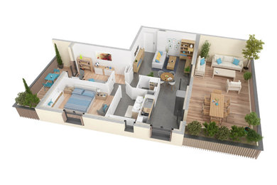 Plans appartement 3D