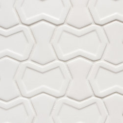 Vibe Parker Mosiac Field in White Matte - Tile