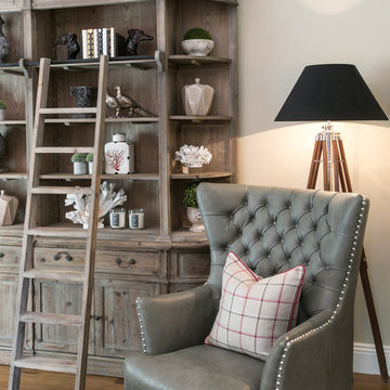 Luxury Cotswolds house with antique heavy brushed and smoked oak flooring