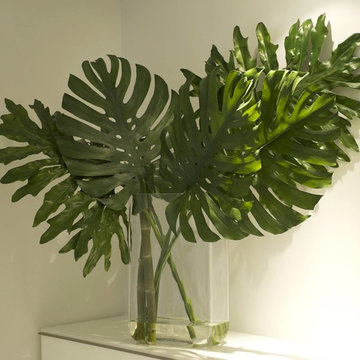Emilio Robba Monstera Leafs in Glass Aquarium