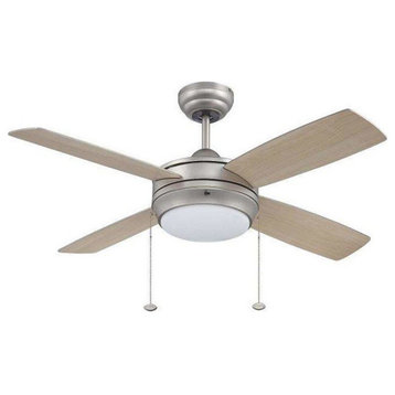 44" Laval Ceiling Fan, Brushed Satin Nickel
