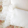Daisy Dot Cream Boudoir Pillow