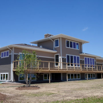 Modern Prairie Style Lakeshore Home