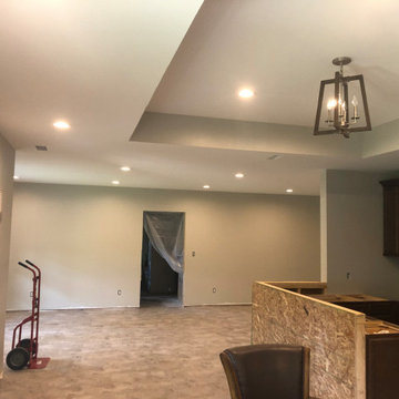 Basement remodel in process