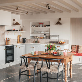 75 Beautiful Country Kitchen with Slate Flooring Pictures ...