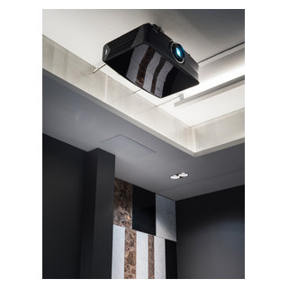 Optoma 4K UHD Projector for unit's golf simulator - Modern - Garage ...