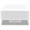 vidaXL Coffee Table Rectangular End Table Accent Side Table High Gloss White