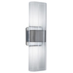 Norwell Lighting - Norwell Lighting 8165-BN-CA Gem Led - 17" 16W 1 LED Wall Sconce - Clear acrylic diffuser wraps over the backplate toGem Led 17" 16W 1 LE Brushed Nickel AcrylUL: Suitable for damp locations Energy Star Qualified: n/a ADA Certified: YES  *Number of Lights: Lamp: 1-*Wattage:16w Integrated LED bulb(s) *Bulb Included:Yes *Bulb Type:Integrated LED *Finish Type:Brushed Nickel