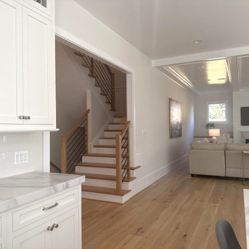 Project #140 | White Oak Staircase with Horizontal Bar Rail