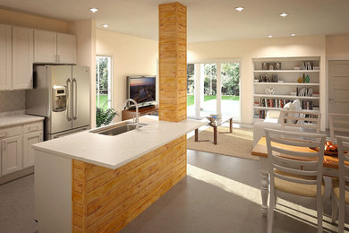 Inspiration for a country home design remodel in Austin