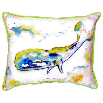 Whale Small Indoor/Outdoor Pillow 11x14 - Set of Two