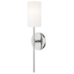 Mitzi by Hudson Valley Lighting - Olivia 1-Light Wall Sconce, Polished Nickel Finish - We get it. Everyone deserves to enjoy the benefits of good design in their home, and now everyone can. Meet Mitzi. Inspired by the founder of Hudson Valley Lighting's grandmother, a painter and master antique-finder, Mitzi mixes classic with contemporary, sacrificing no quality along the way. Designed with thoughtful simplicity, each fixture embodies form and function in perfect harmony. Less clutter and more creativity, Mitzi is attainable high design.
