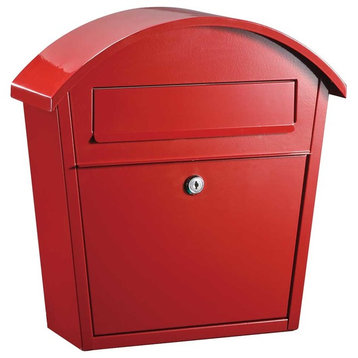 Ridgeline Locking Mailbox, Red