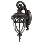 Acclaim Lighting - Acclaim Lighting 2102MM Naples - One Light Outdoor Wall Mount - This One Light Wall Lantern has a Wood Finish and is part of the Naples Collection.  Shade Included.    Remodel: NULL  Trim Included: NULLNaples One Light Outdoor Wall Mount Marbleized Mahogany Clear Seeded Glass *UL Approved: YES *Energy Star Qualified: n/a  *ADA Certified: n/a  *Number of Lights: Lamp: 1-*Wattage:100w Medium Base bulb(s) *Bulb Included:No *Bulb Type:Medium Base *Finish Type:Marbleized Mahogany