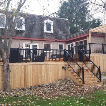 Custom 1600 sq ft Cedar Deck