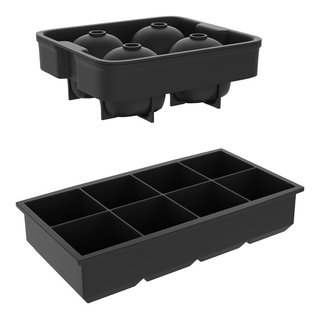 Chef Buddy Ice Cube Trays with Lids (Set of 2)