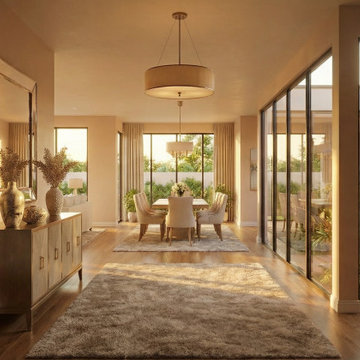 Family Dining Area Connected to the Courtyard
