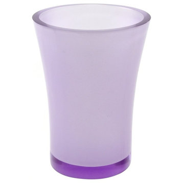 Round Toothbrush Holder Made From Thermoplastic Resins, Purple