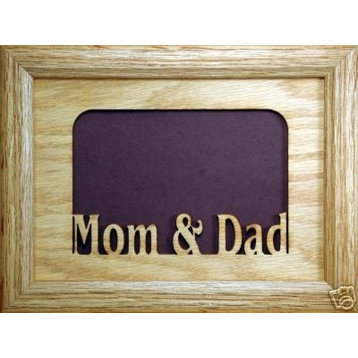 Mom and Dad Picture Frame and Matte, 5"x7"