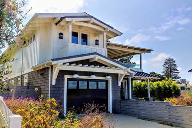 Home design - large craftsman home design idea in San Diego