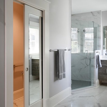 Bathroom with Wall Mounted Cabinets