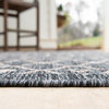 Unique Loom Charcoal Gray Tribal Trellis Outdoor 6'x9' Area Rug