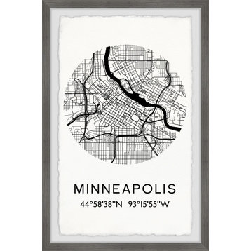 "Minneapolis" Framed Painting Print, 12x18