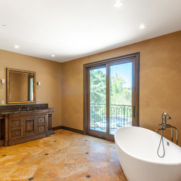 Master Bathroom with Freestanding Soaking Tub