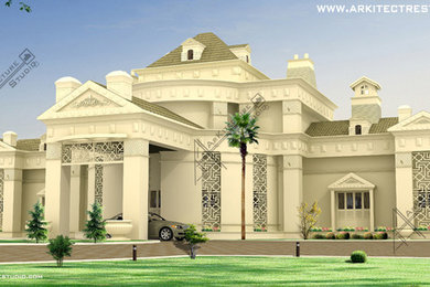 Indian home design Luxury islamic architecture style bungalow  Design