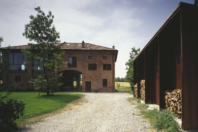 Foto di un patio o portico country
