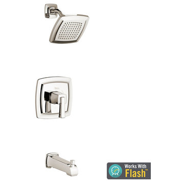 Townsend Tub and Shower Trim Kit With Cartridge, Polished Nickel Pvd