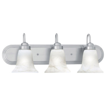 Homestead 3 Light Wall Sconce, Brushed Nickel