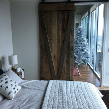 Specialty Barn Doors "V" for Nashville Viriidian condos