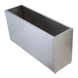 Stainless Steel Planters - seamless - Outdoor Pots And Planters