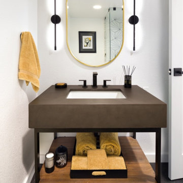 Modern Masculine Guest Baths