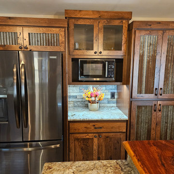 Rustic Kitchen Remodel Done in Hickory Cabinets