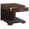 ACME Niamey Contemporary Wood 1-Drawer End Table in Cherry