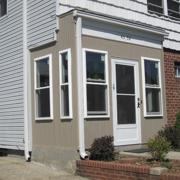 vinyl siding, before and after