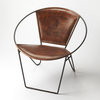 Butler Milo Iron & Leather Accent Chair