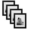 Museum Wood Picture Frame Set, Black 11X14 Matted To 8X10
