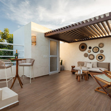 Tulum Rooftop Lounge & Outdoor Dining Area