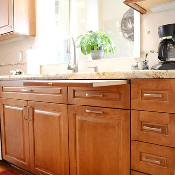 Light and Cozy Galley Kitchen Designed By Cynthia Collins