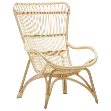 Monet High Back Lounge Chair, Natural