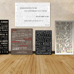Canvas word art collection by Geezees - Products