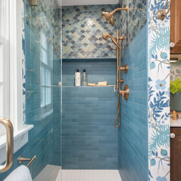 Classic & Colorful | Portland Bathroom Remodel